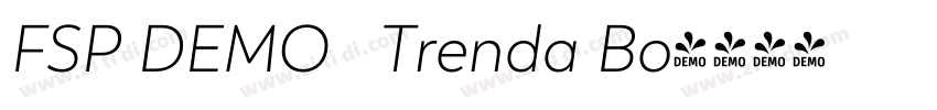 FSP DEMO   Trenda Bo字体转换